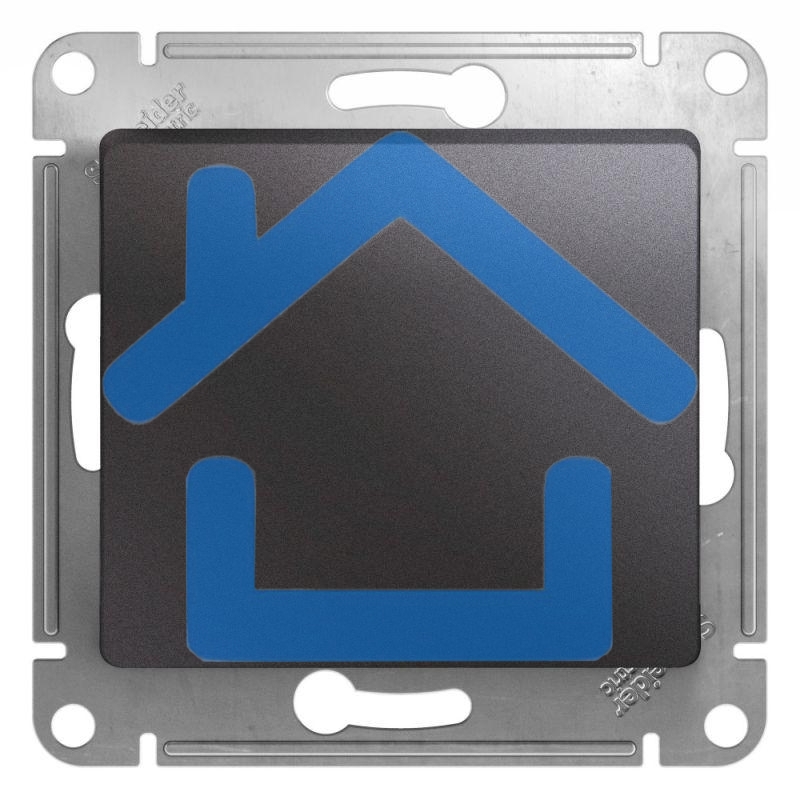 Механизм выключателя 1-кл. СП Glossa сх. 1 10А IP20 10AX графит SchE GSL001311