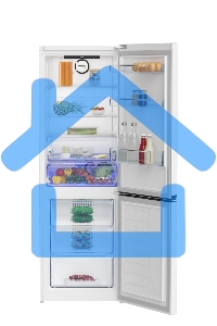 Холодильник Beko B3R0CNK362HW белый двухкамерный 220/100л морозилка снизу No Frost