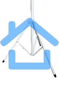 Экран 150x150см TriScreen 1:1 напольный рулонный белый84' Matt White (MW), черный корпус