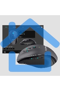 Мышь беспроводная Logitech M705 черный, 1000 dpi, радиоканал, USB, кнопки - 7