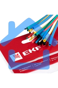 Набор трубок термоусадочных ТУТ 1/0.5; 1.5/0.75; 2/1; 2.5/1.25; 3/1.5 (6 цветов по 5шт 100мм) PROxima EKF tut-n-2-r