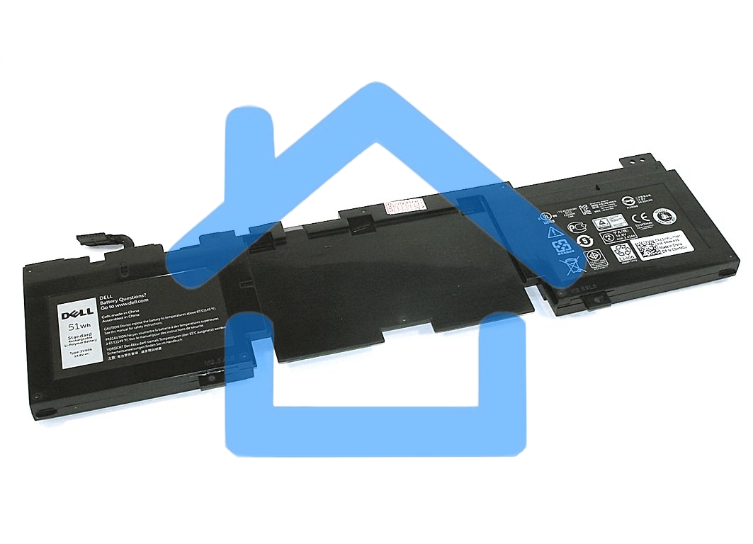 Аккумуляторная батарея для ноутбука Dell Alienware 13 R1 14.8V 51Wh