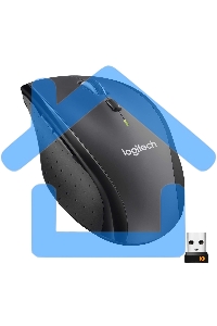 Мышь беспроводная Logitech M705 черный, 1000 dpi, радиоканал, USB, кнопки - 7