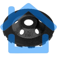 Чашка алмазная зачистная, 125 мм, турбо-сегмент Sparta