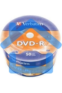 Диск DVD-R Verbatim 4.7Gb 16x Cake Box (50шт) (43788)