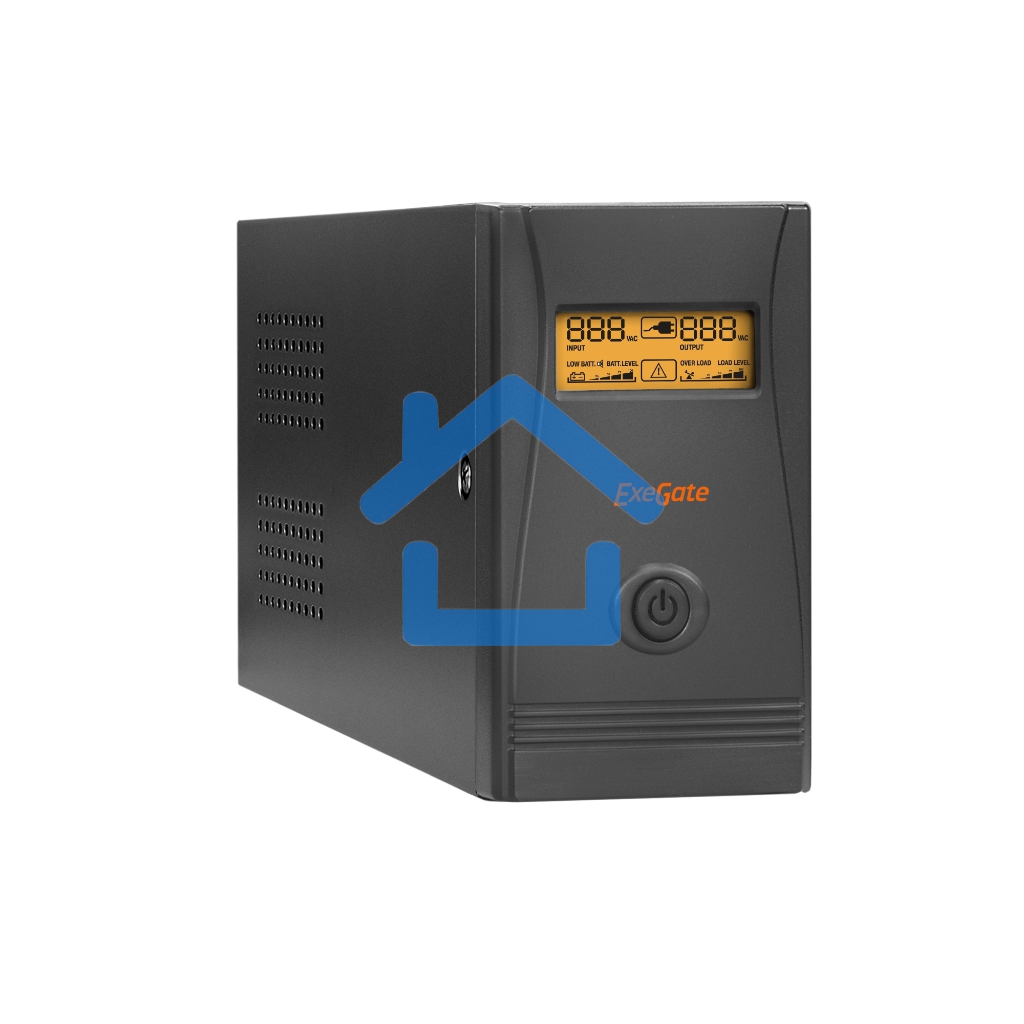 Источник бесперебойного питания ExeGate EP285568RUS Power Smart ULB-650.LCD.AVR.EURO 650VA/360W, LCD, AVR, 2 евророзетки, черный