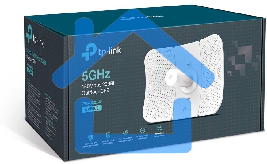 Наружная точка доступа Wi Fi SMB TP-Link CPE605 5 ГГц 150 Мбит/с 23 дБи