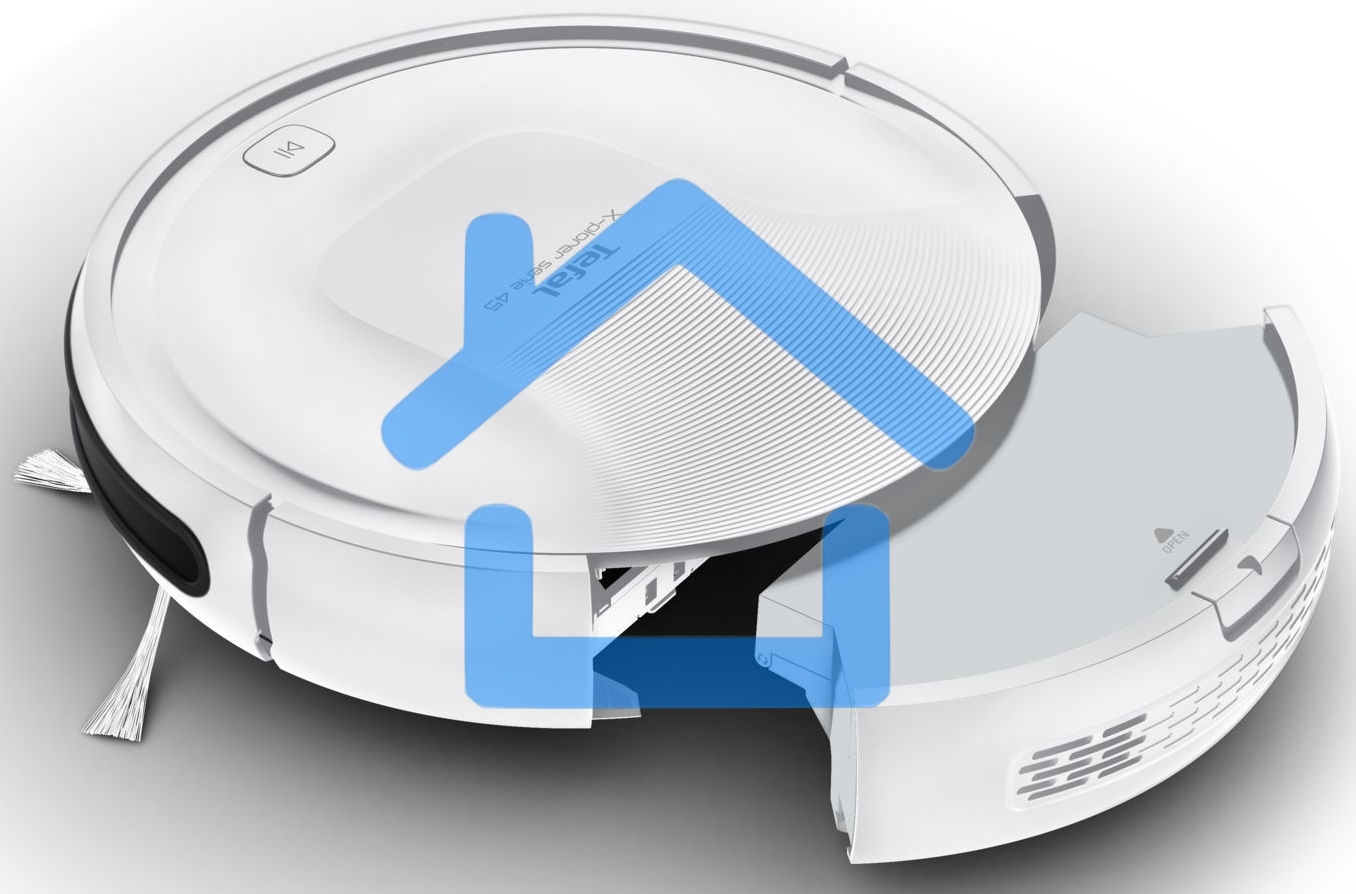 Робот-пылесос Tefal RG8227WH белый, 2600 мА·ч Li-Ion, уборка сухая, пылесборник контейнер 0.44 л