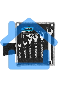 Набор ключей комбинированных 8-17 мм, 6 шт., CrV, холодный штамп Gross