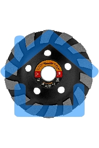 Чашка алмазная зачистная, 125 мм, турбо-сегмент Sparta