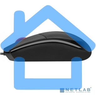 Мышь проводная Defender Delta MM-523 черный, 1000 dpi, USB, кнопки - 3