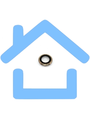 Стекло камеры для Apple Iphone 6Plus/6SPlus с рамкой розовое