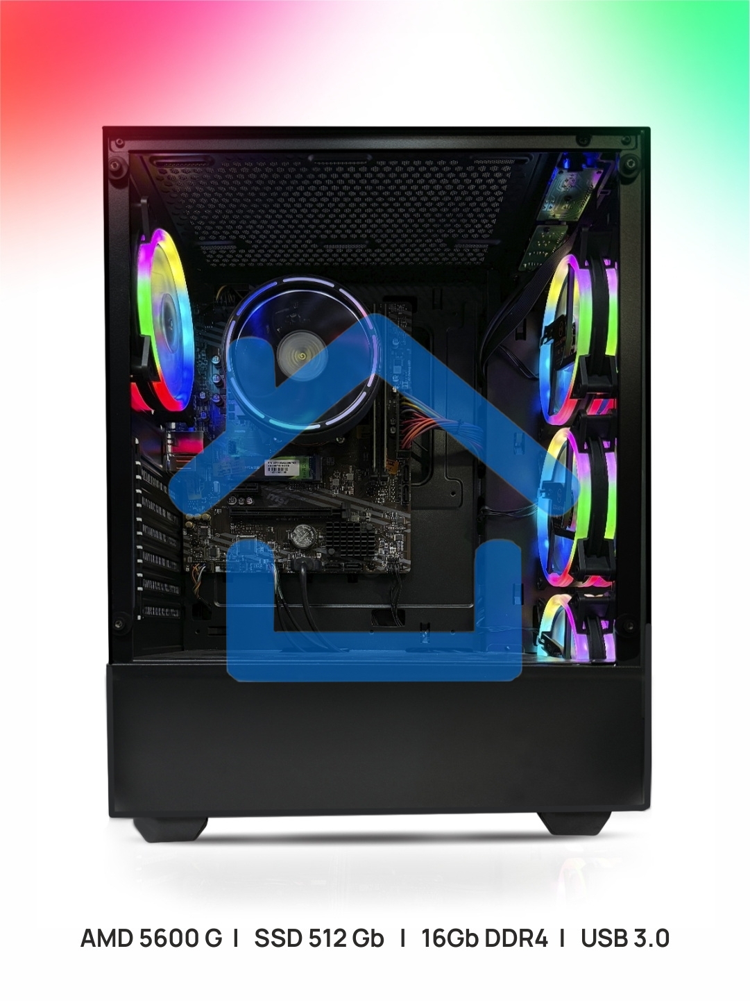 Системный блок ITP Business RYZEN 5600G/16 Gb DDR4/А520/SSD 512Gb/500W/Win10