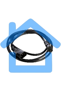 Шнур питания с заземлением IEC 60320 C13/IEC 60320 C14, 10А/250В (3x1,0), длина 3 м. (R-10-Cord-C13-C14-3)