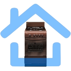 Плита газовая Gefest ПГ 3200-08 К43 коричневый, конфорок 4 шт, духовка 42 л, 50 см x 85 см x 53 см