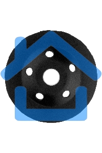 Чашка алмазная зачистная, 125 мм, турбо-сегмент Sparta