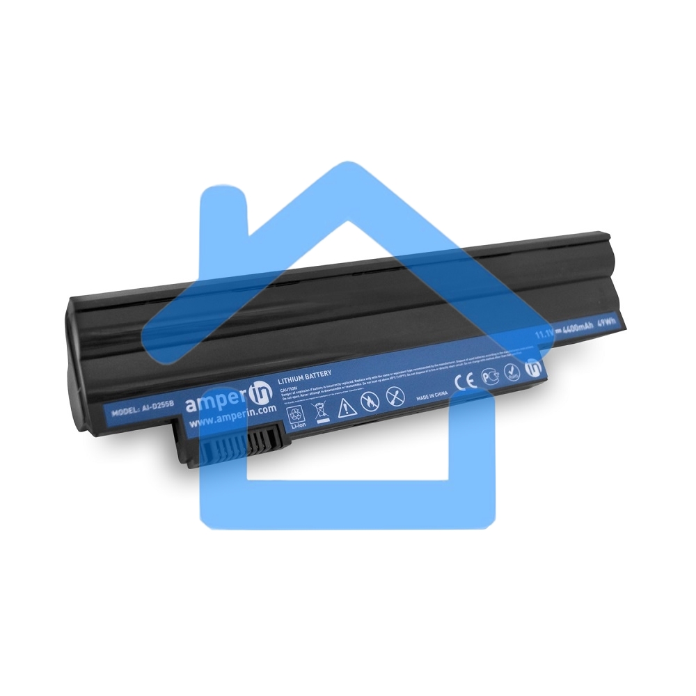 Аккумуляторная батарея Amperin для ноутбука Acer Aspire One D255 11.1V 4400mAh 49Wh черный