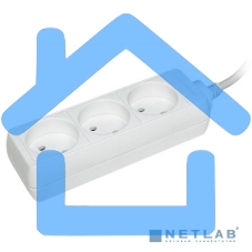 Удлинитель 3х1.5м без заземл. 10А IP20 У3 2P ИЭК WYP10-06-03-01-N