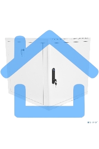 Шкаф телеком. настенный разборный 12U (600х650), съемные стенки, дверь металл (ШРН-М-12.650.1) (1 коробка)