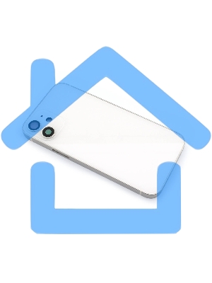 Задняя крышка (корпус) в сборе с рамкой для Apple iPhone 12 Mini белый