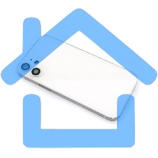 Задняя крышка (корпус) в сборе с рамкой для Apple iPhone 12 Mini белый Задняя крышка (корпус) в сборе с рамкой для Apple iPhone 12 Mini белый