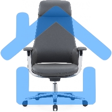 Кресло руководителя Cactus CS-LBK-KYOTO кожа, крестов. алюминий