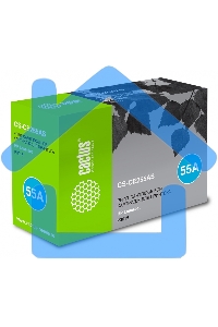 Картридж лазерный Cactus CS-CE255AS черный (6000 стр.) для HP LaserJet P3011/P3015