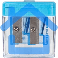 Точилка для карандашей ручная Deli E0576, 2 отверстия, пластик, ассорти