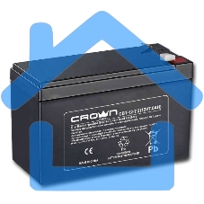 Батарея CROWN CBT-12-7.2 (напряжение 12В, емкость 7.2 А/Ч, разм 151х65х100 мм, вес 2,1 кг, тип клеммы - F2, 5 лет)