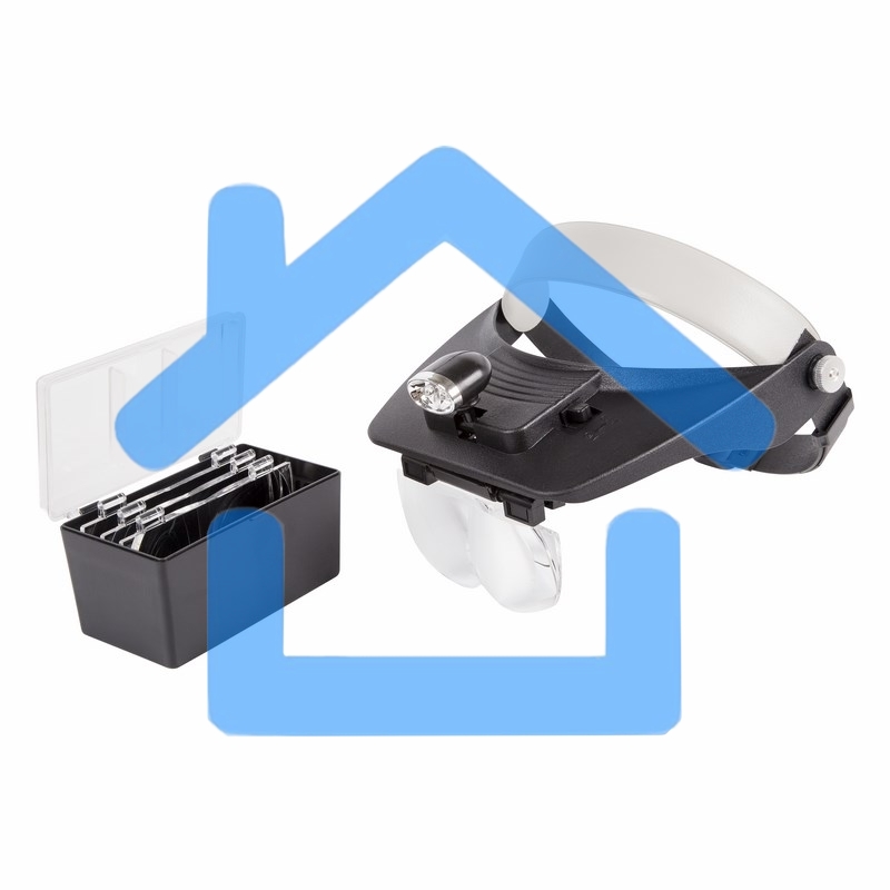 Бинокуляр монтажный Rexant, 1.2х, 1.8х, 2.5х, 3.5х с 2хLED подсветкой 12-0402