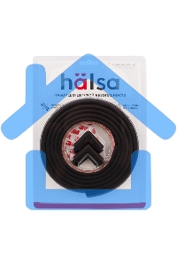 Набор: тонкая мягкая универсальная лента для крепления на острые края (NBR,14*4*2000 мм) + 4 мягкие насадки-протектора 