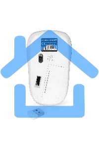 Мышь беспроводная ExeGate Professional Standard SR-9055W белый, 1200 dpi, радиоканал, USB, кнопки - 3