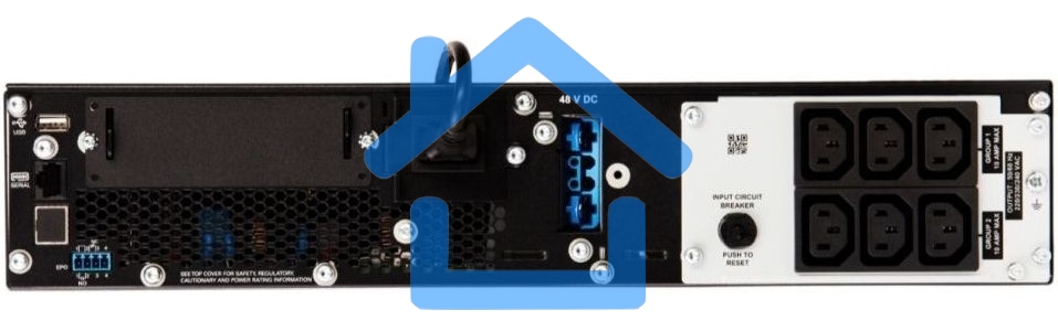 Источник бесперебойного питания APC Smart-UPS SRT, 1000VA/1000W, On-Line, Extended-run, Rack 2U (Tower convertible), черный