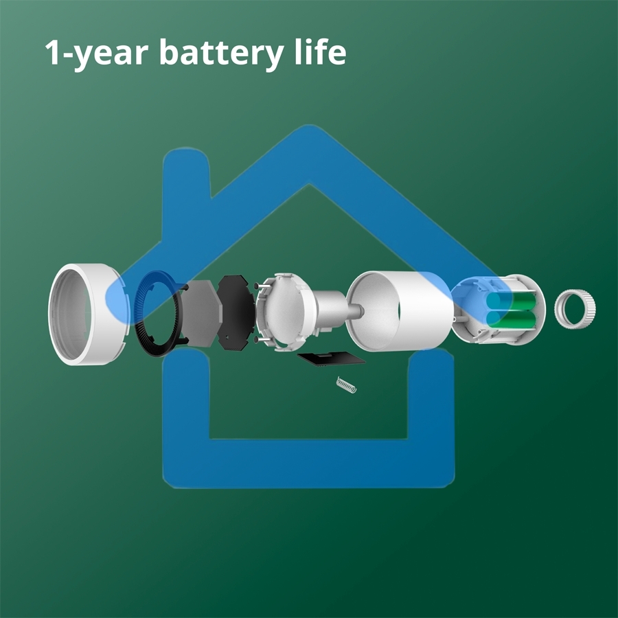 Термоголовка Aqara Smart Radiator Thermostat E1 (SRTS-A01) для радиат. резьбовой