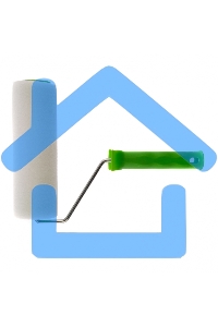 Валик ПОРОЛОН с ручкой, 200 мм, D - 48 мм, D ручки - 6 мм Россия Сибртех