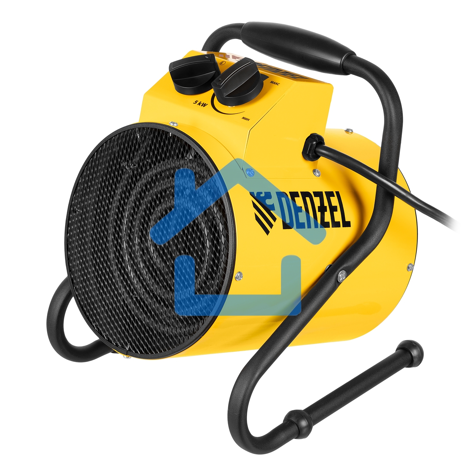 Тепловая пушка Denzel SFH-5000, 230 В, 400 м3/ч, 3 реж. вентилятор, 3000/4500 Вт