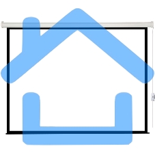 Экран с электроприводом Lumien Eco Control 183x244 см (раб. область 175х236 см) Matte White черная кайма по периметру 4:3