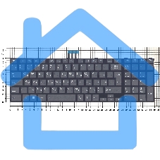 Клавиатура для ноутбука Toshiba S50-A черная вертикальный Enter