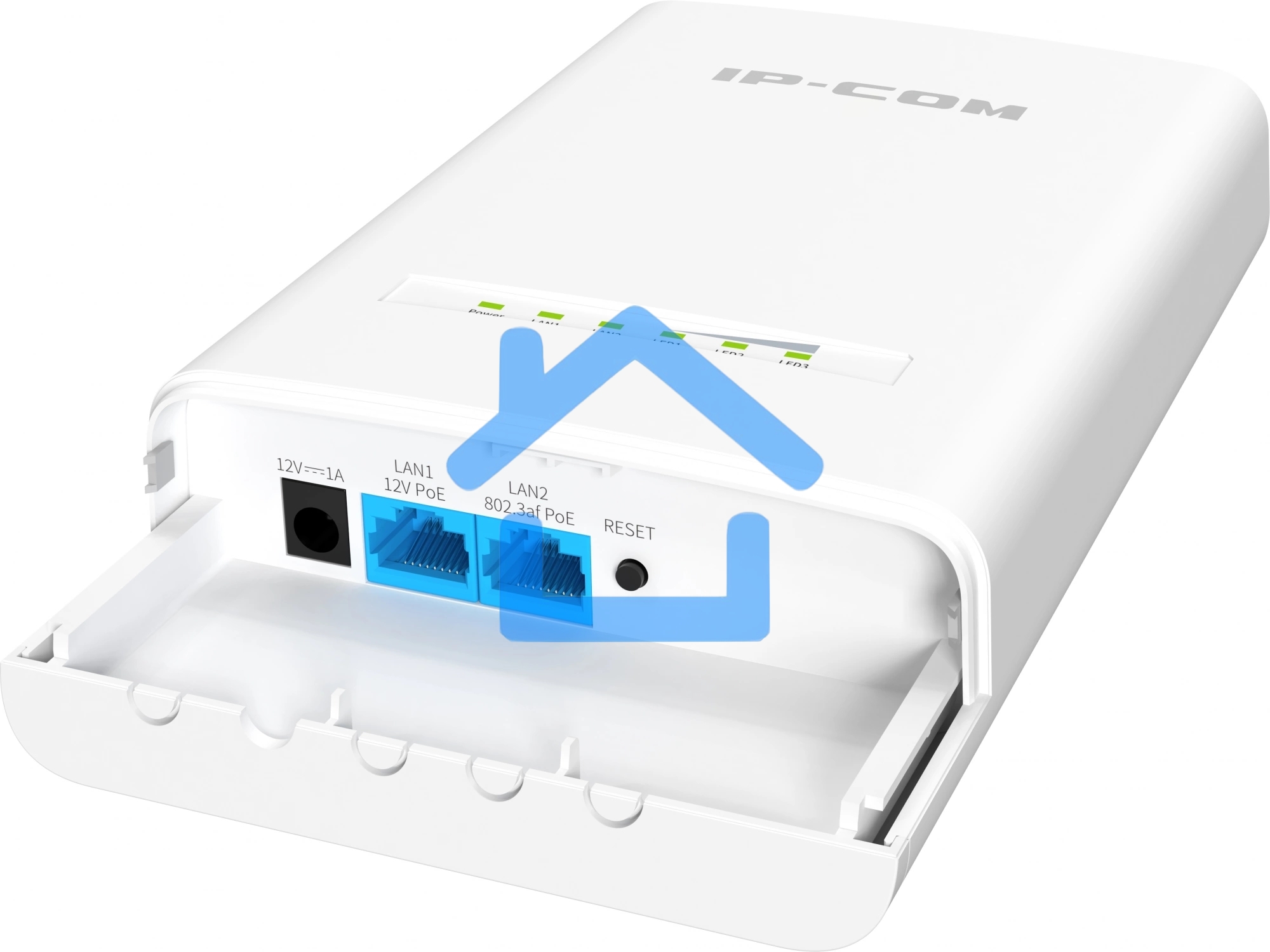 Наружная точка доступа IP-COM CPE12, 5 ГГц, до 867 Мбит/с, IP65, 1х12dbi, PoE, 2х1 Гбит/с, молниезащита 6000В