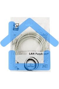 Патч-корд медный UTP Cablexpert PP10-3M кат.5e, 3м, литой, многожильный (серый)
