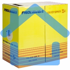 Кабель витая пара PROconnect UTP 4PR 24AWG, CAT5e наружный (OUTDOOR) (бухта 305 м)
