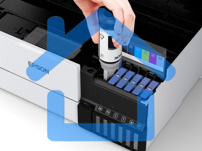 МФУ струйное Epson L8160 (C11CJ20404/403/402) A4 Duplex Net WiFi USB RJ-45 черно-белый