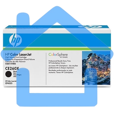 Картридж лазерный HP CE260X черный для CLJ CP4525 17000стр.