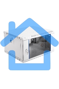 Шкаф телекоммуникационный настенный разборный 6U (600 x 650) дверь стекло