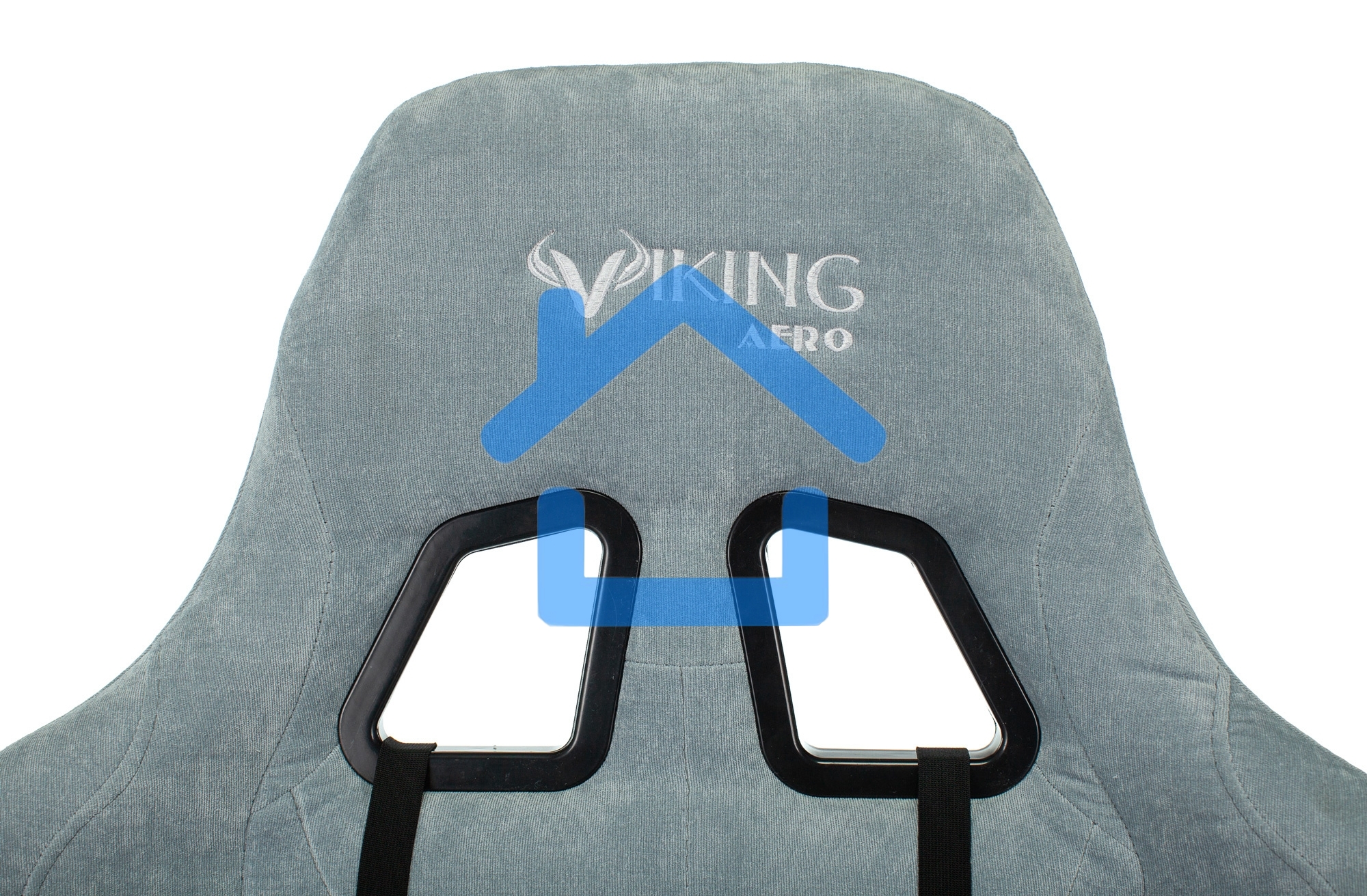 Кресло игровое Бюрократ VIKING KNIGHT LT28 FABRIC серо-голубой крестовина металл/пластик