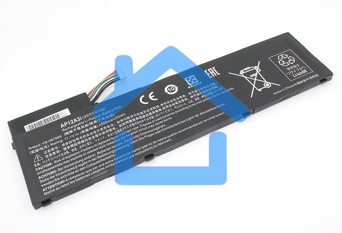 Аккумуляторная батарея для ноутбука Acer Aspire M3-481 11.1V 4500mAh OEM
