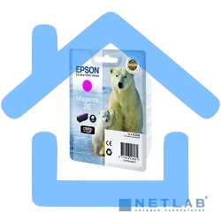 Картридж струйный Epson (C13T26134012/C13T26134010) пурпурный для Epson XP-70(300стр.)