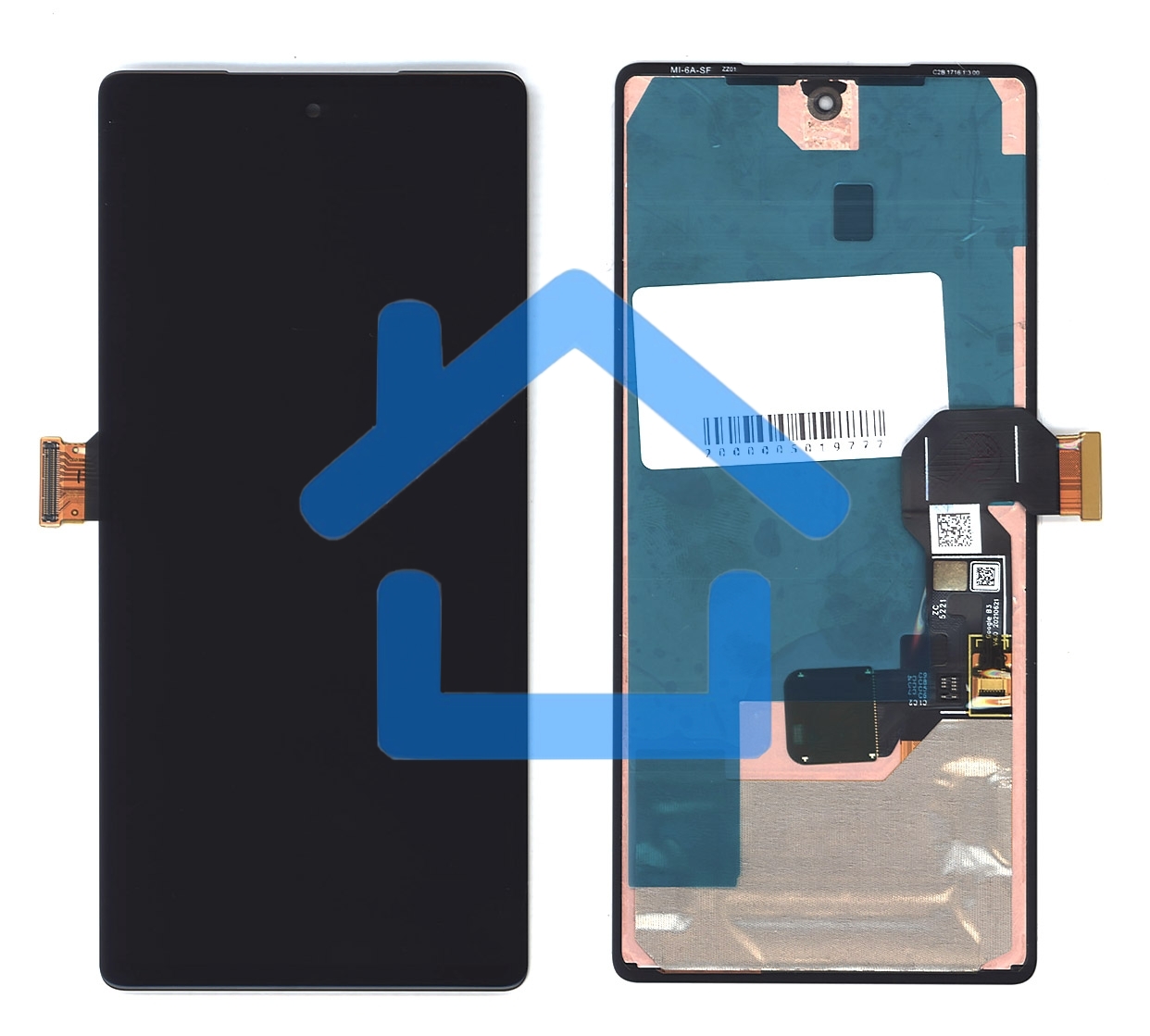Дисплей (модуль) для Google Pixel 6A в сборе с тачскрином черный