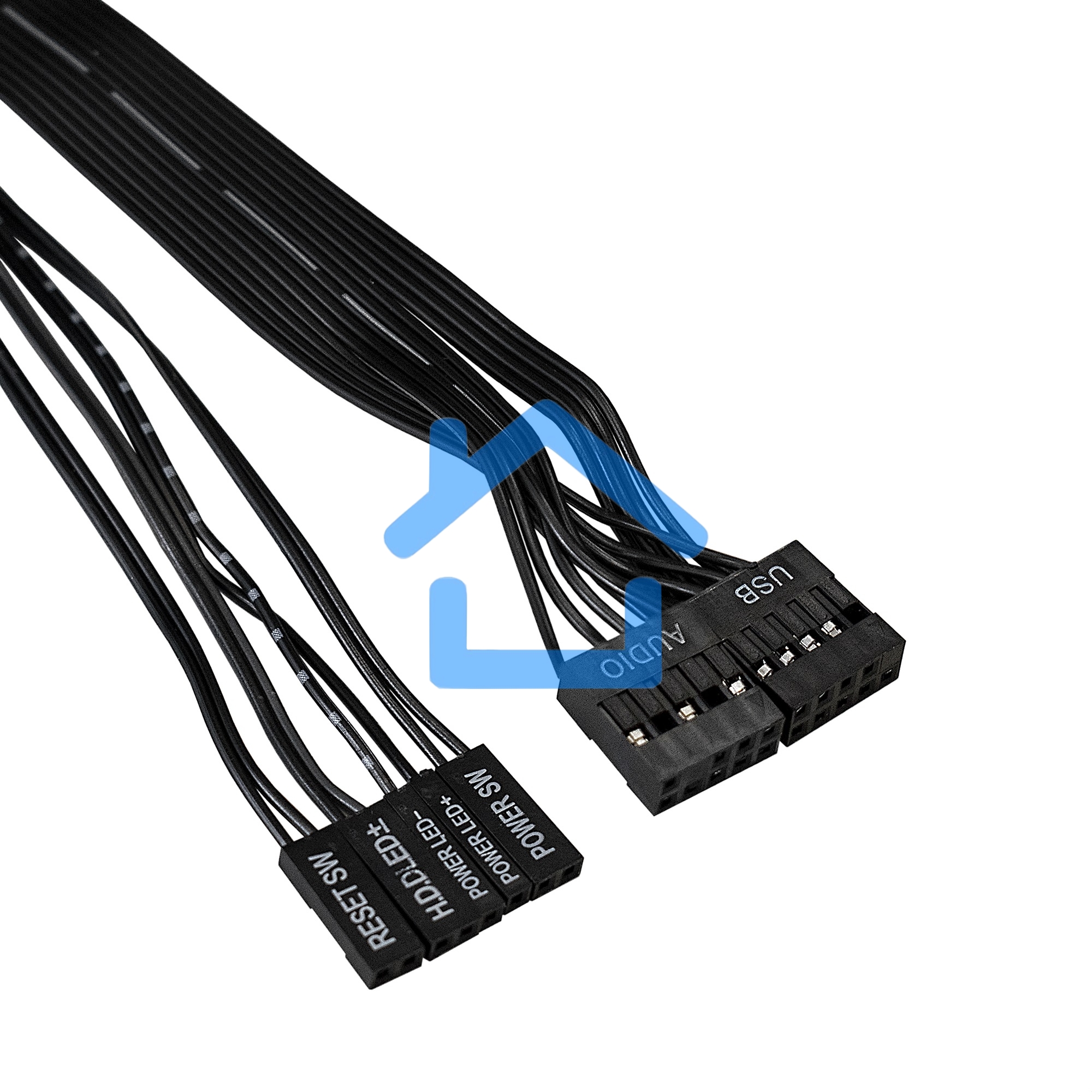 Компьютерный корпус Miditower ExeGate XP-332 Black, ATX, (XP600, Black,120мм), 2*USB, Audio