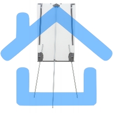Флипчарт Cactus CS-FCT-M67x105 магнитно-маркерная меламиновая 67x105см на треноге